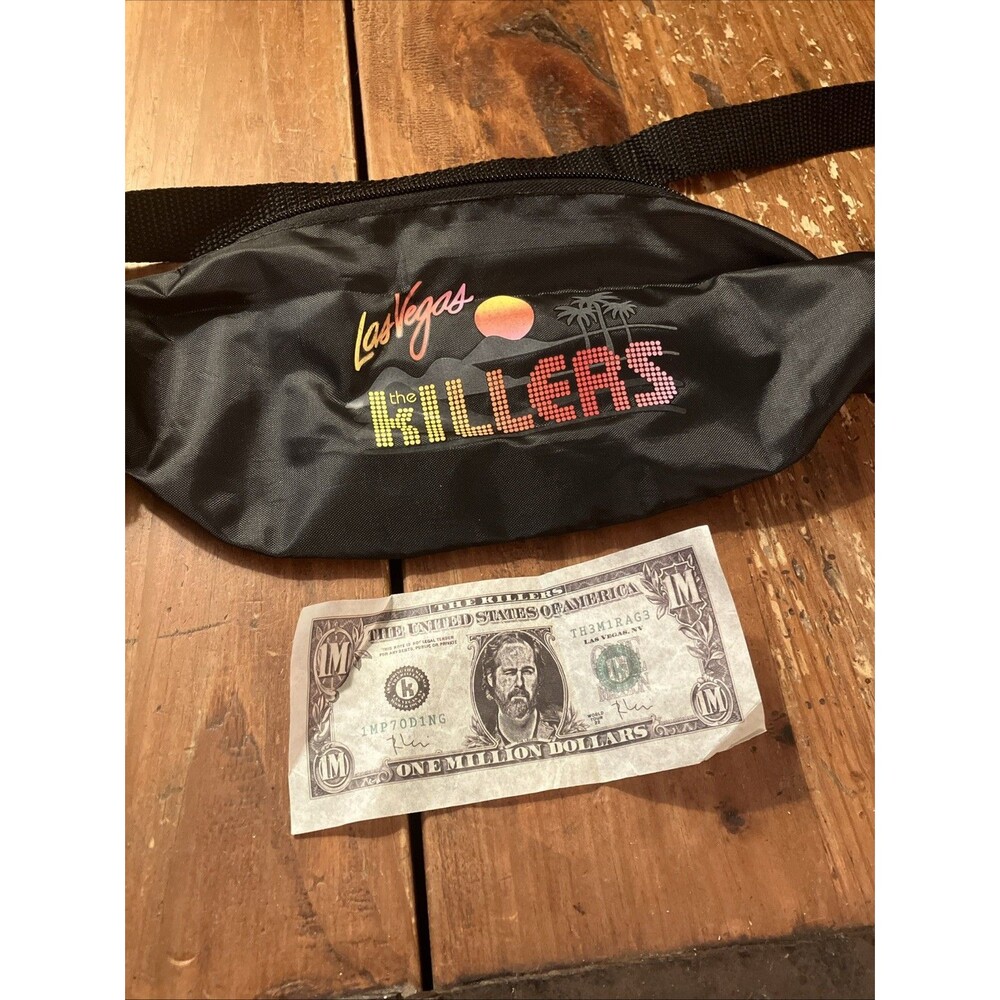 The Killers Las Vegas VIP Fanny Pack Waist Bag Imploding the Mirage Tour w/ Note